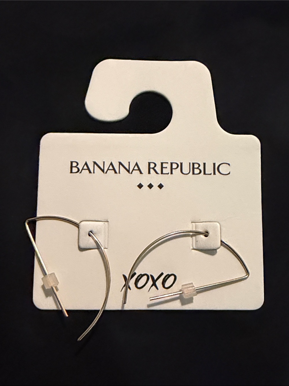 Banana Republic Gold Tone Open Hoop Earrings